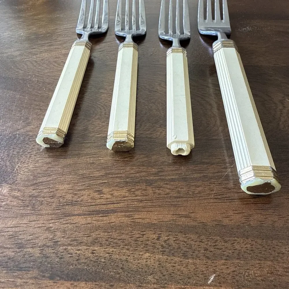 12 Mikasa Jack Lenor Larsen Navarro Knives Spoons Flatware Vintage 1980’s